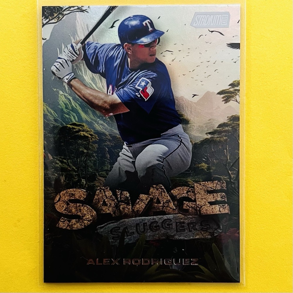 2025 Topps Stadium Club Alex Rodriguez Savage Sluggers SS-9 Insert Texas Rangers